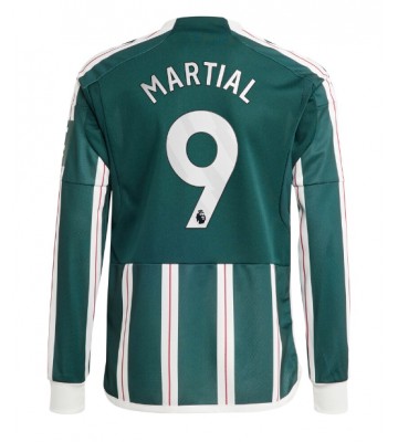 Lacne Muži Futbalové dres Manchester United Anthony Martial #9 2023-24 Dlhy Rukáv - Preč